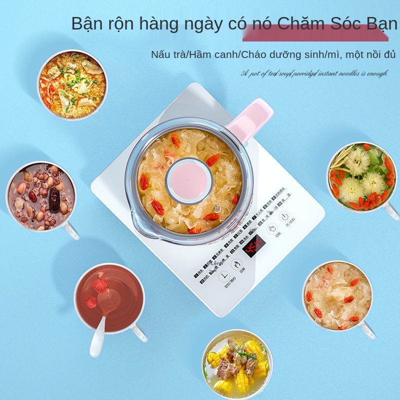 Ấm sức khỏe tự động Rongsheng gia dụng thủy tinh dày đa chức năng trà mini điện đun nước dưỡng sinh