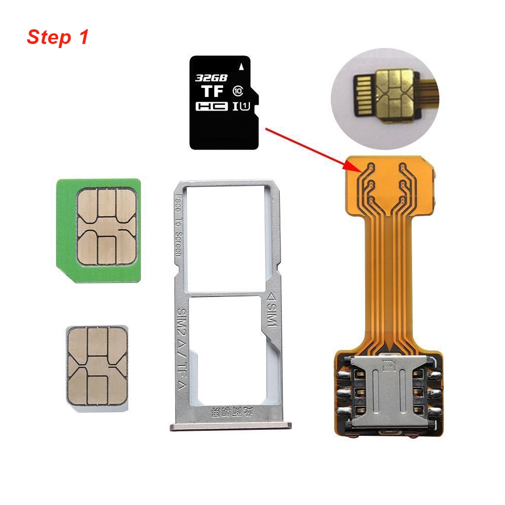 Mạch khe đọc thẻ nhớ TF sang Micro SD cho điện thoại Android