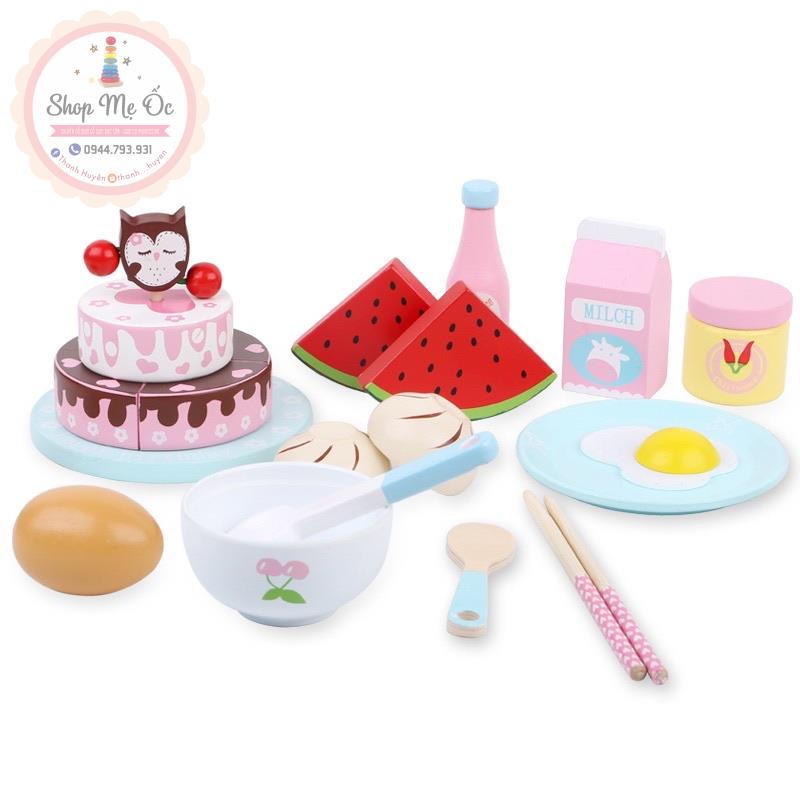 Đồ chơi - Bộ Bữa Sáng bằng gỗ cho bé