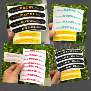 Decal dán vành excel sticker dán vành cao cấp đủ màu chống nước FREESHIP chỉ dán vành bạc