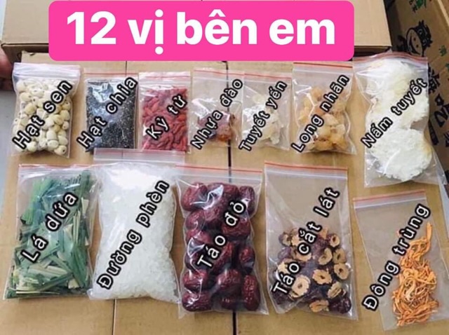 HCM Combo 10 Set 12 vị Nấu Chè Dưỡng Nhan 400gr