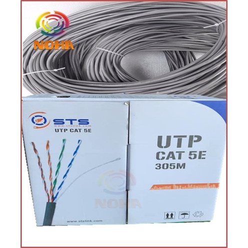 Cáp mạng STS CAT5E BÁN THEO MÉT 10M-15M-20M-25M-30M-35M-40M-45M-50 MÉT BẤM SẴN 2 ĐẦU