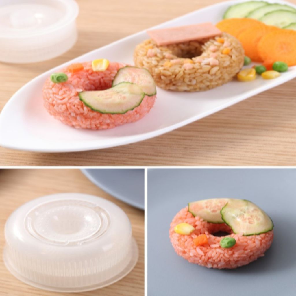 Khuôn Làm Cơm Nắm Bento Hình Bánh Donut Phong Cách Nhật Bản Mới Diy