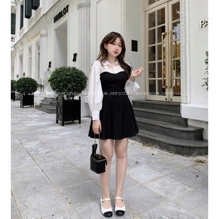 ĐẦM SUÔNG PHỐI CỔ SƠ MI