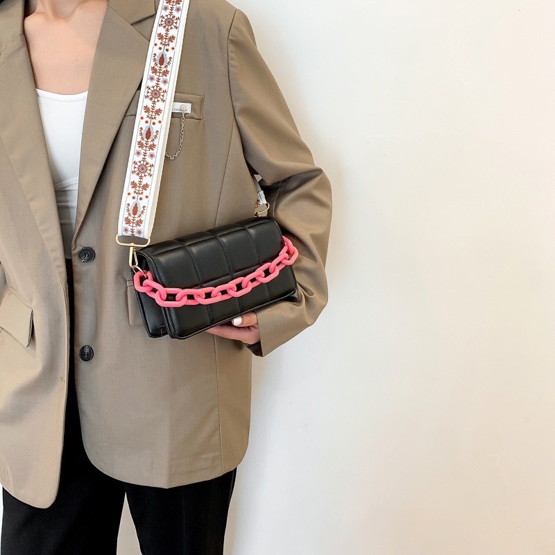 Túi Vuông Đeo Chéo Vai Có Dây Đeo Sợi Xích NB00188