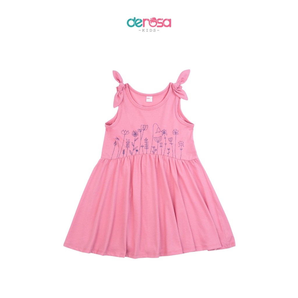 Đầm xinh cho bé gái chất liệu cotton DEROSA KIDS | 3 - 8 tuổi | ASKD024V