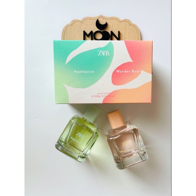 SET NƯỚC HOA NỮ ZARA APPLE JUICE + WONDER ROSE 100ML | Thế Giới Skin Care