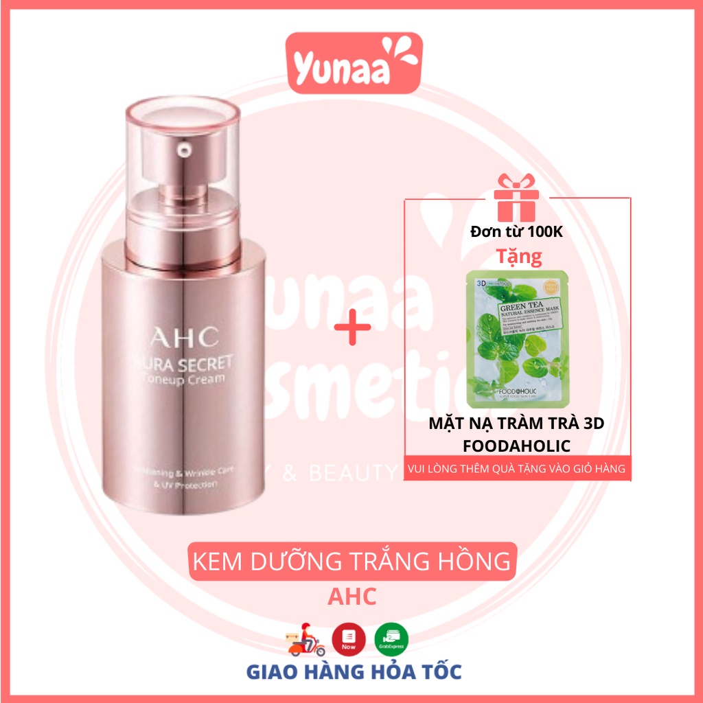 Kem dưỡng trắng hồng nâng tông da AHC Aura Secret Tone Up Cream