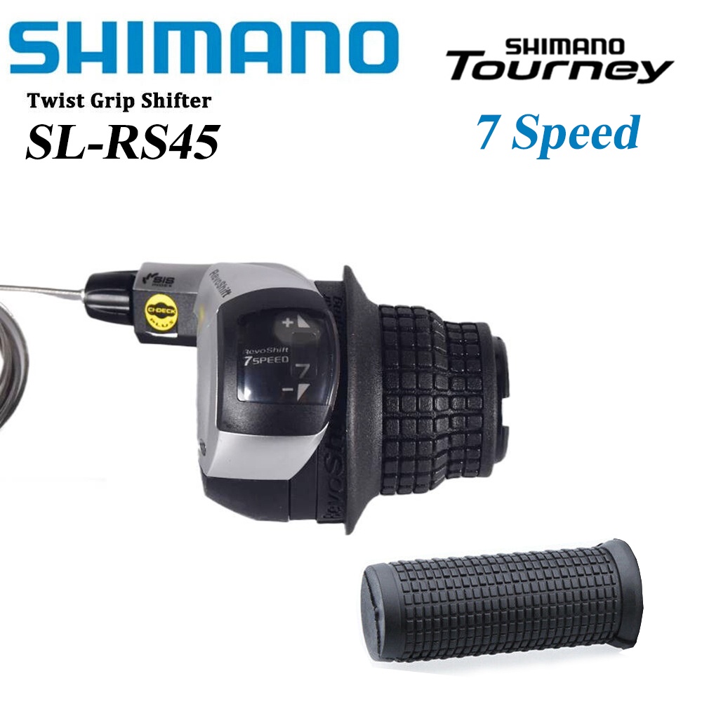 Bộ Tay Nắm Cần Số Xe Đạp Shimano RevoShift SL-RS45 7 Tốc Độ RS41 RS47
