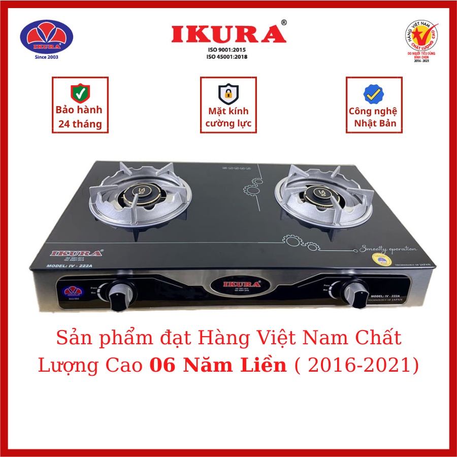 Bếp gas dương đôi IKURA - 222A