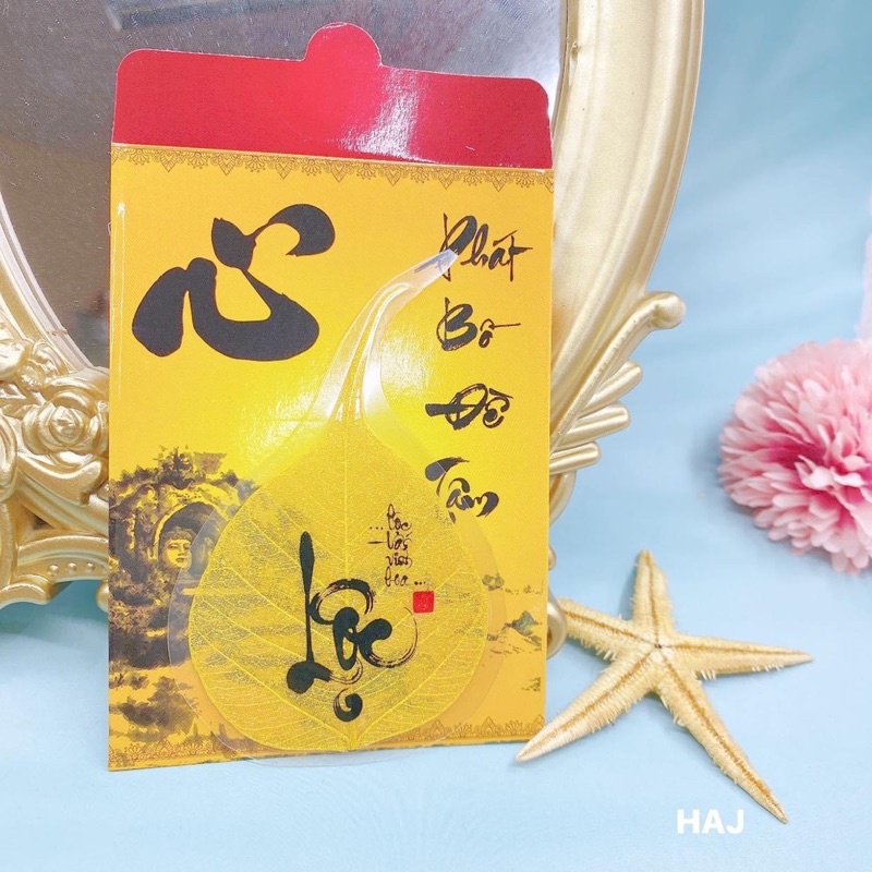 lá bồ đề treo xe hoặc ốp đt, để ví may mắn, bình an | BigBuy360 - bigbuy360.vn