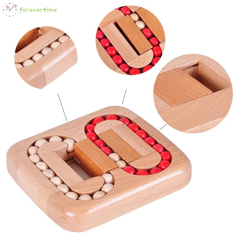 #New# Wood Puzzle Mazes Game Toy Rolling Ball Game Puzzle Toy for Kids Adults