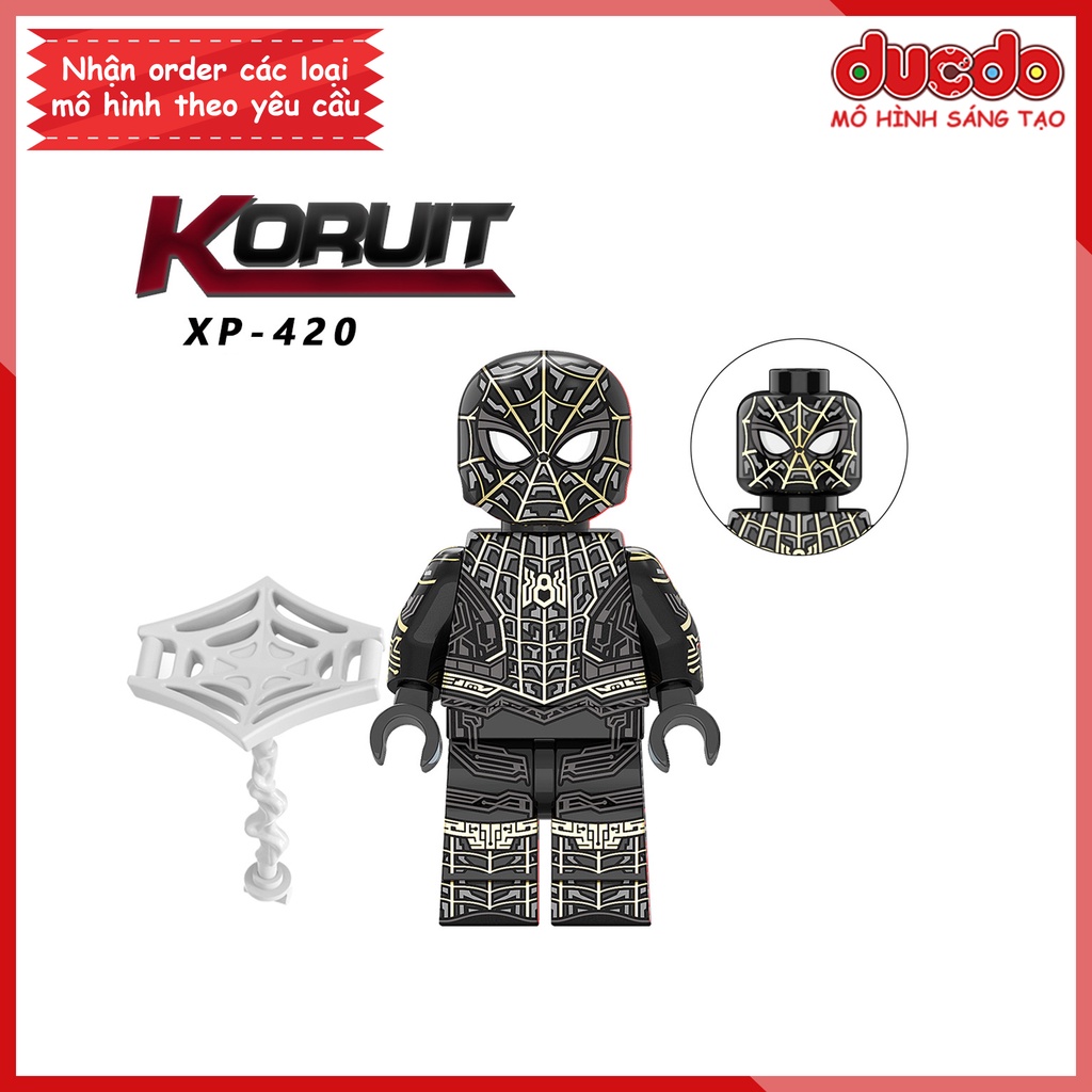 Minifigures nhân vật Spider Man người nhện không còn nhà - Đồ chơi Lắp ghép Xếp hình Mini Iron Man Mô hình KORUIT KT1055