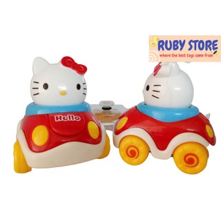 [Đồ chơi chạy trớn] XE Ô TÔ MÈO HELLO KITTY SIÊU CUTE