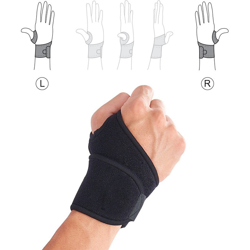 Đai Quấn Cổ Tay Đeo Cố Định Khớp Hỗ Trợ Giảm Đau Hiệu Quả Chất Lượng Cao