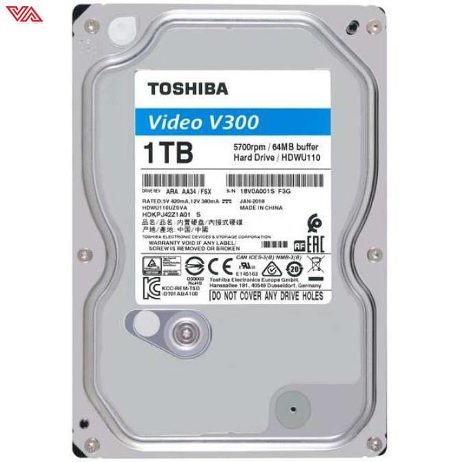 Ổ Cứng Chuyên dụng CAMERA TOSHIBA AV 1TB - 2TB Chính Hãng BH 36 THáng