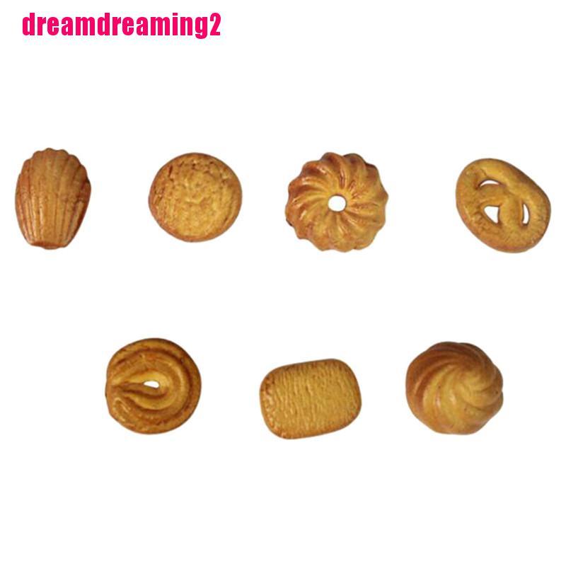 Bộ 7 Mô Hình Bánh Quy Mini Dễ Thương Tỉ Lệ 1: 1