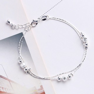 Lắc tay hạt châu bạc - TS-0106