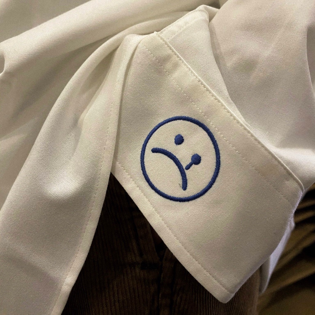 Áo sơ mi tay dài SADBOIZ Sad Signature Oversized White