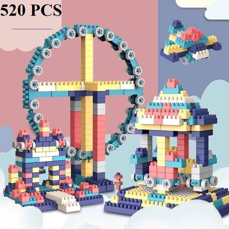 XẾP HÌNH CHO BÉ BỘ LEGO XẾP HÌNH 520 CHI TIẾT CHO BÉ [TRÒ CHƠI TRÍ TUỆ] (HOT)