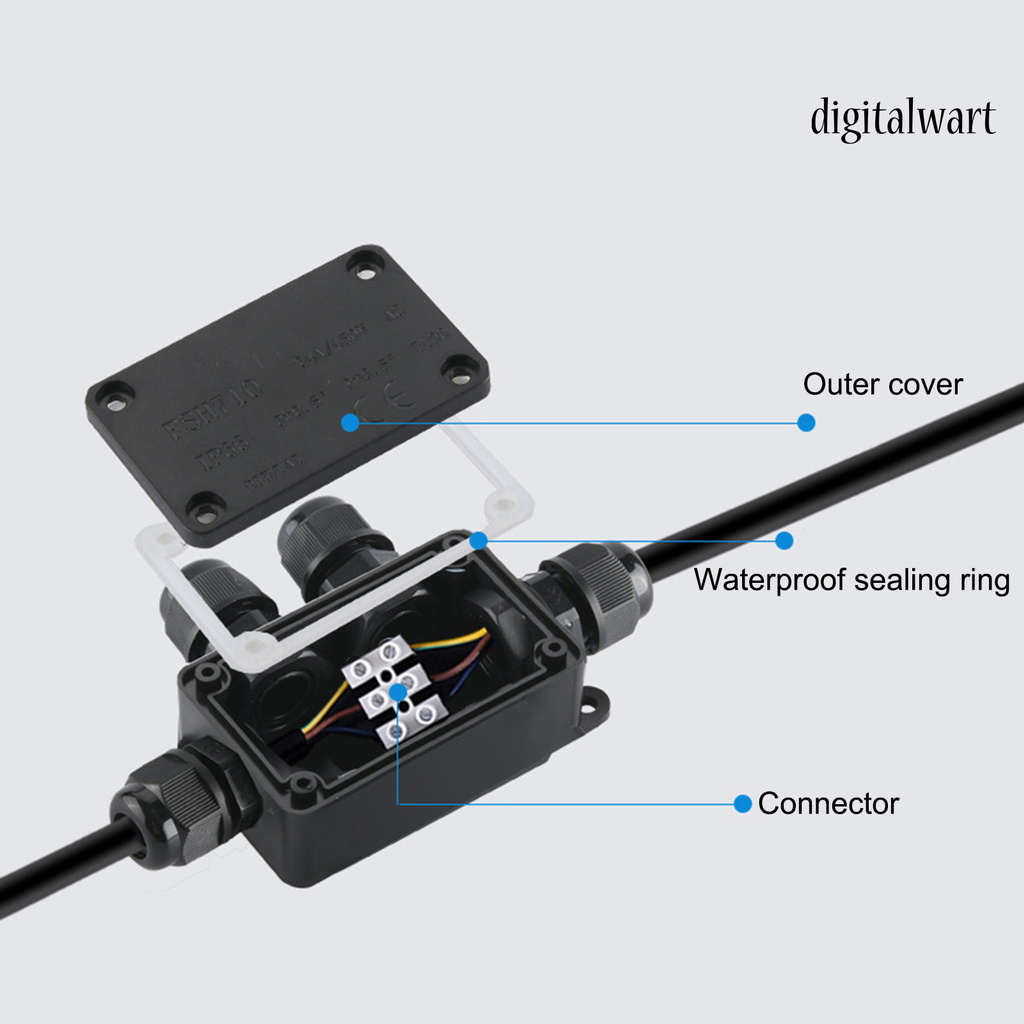 Hộp Nối Dây Cáp Điện 2 / 3 / 4 Chiều Chống Thấm Nước Tiện Dụng