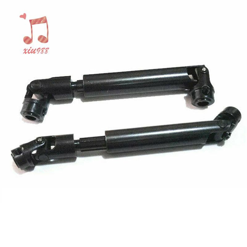 2Pcs Steel CVD Universal Joint Drive Shaft for 1/10 RC Rock Crawler Car Axial SCX10 D90,90-115Mm