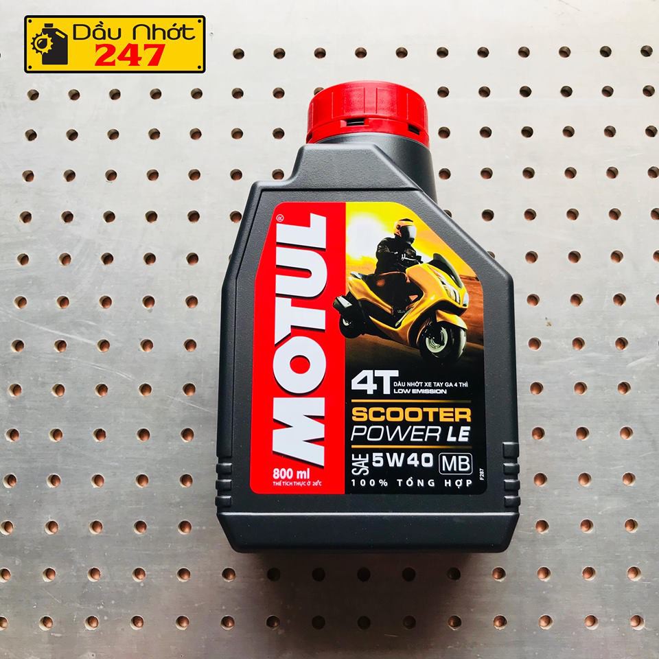 Dầu nhớt xe tay ga Motul Scooter Power LE 5w40 800ml