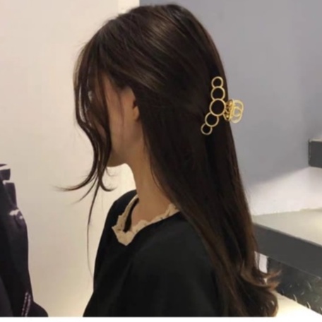 Kẹp tóc càng cua kim loại phong cách Hàn Quốc, cặp tóc thời trang xinh xắn dành cho nữ.