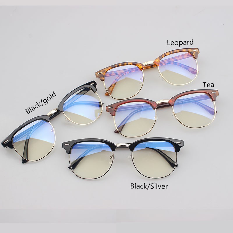 Kính mắt nửa gọng chống tia sáng xanh phong cách Hàn Quốc cho nam nữ | BigBuy360 - bigbuy360.vn