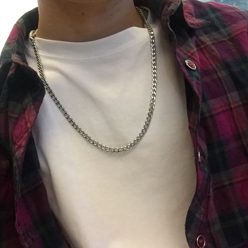 Dây Chuyền Thép Titan Phong Cách Hip Hop Cho Cặp Đôi