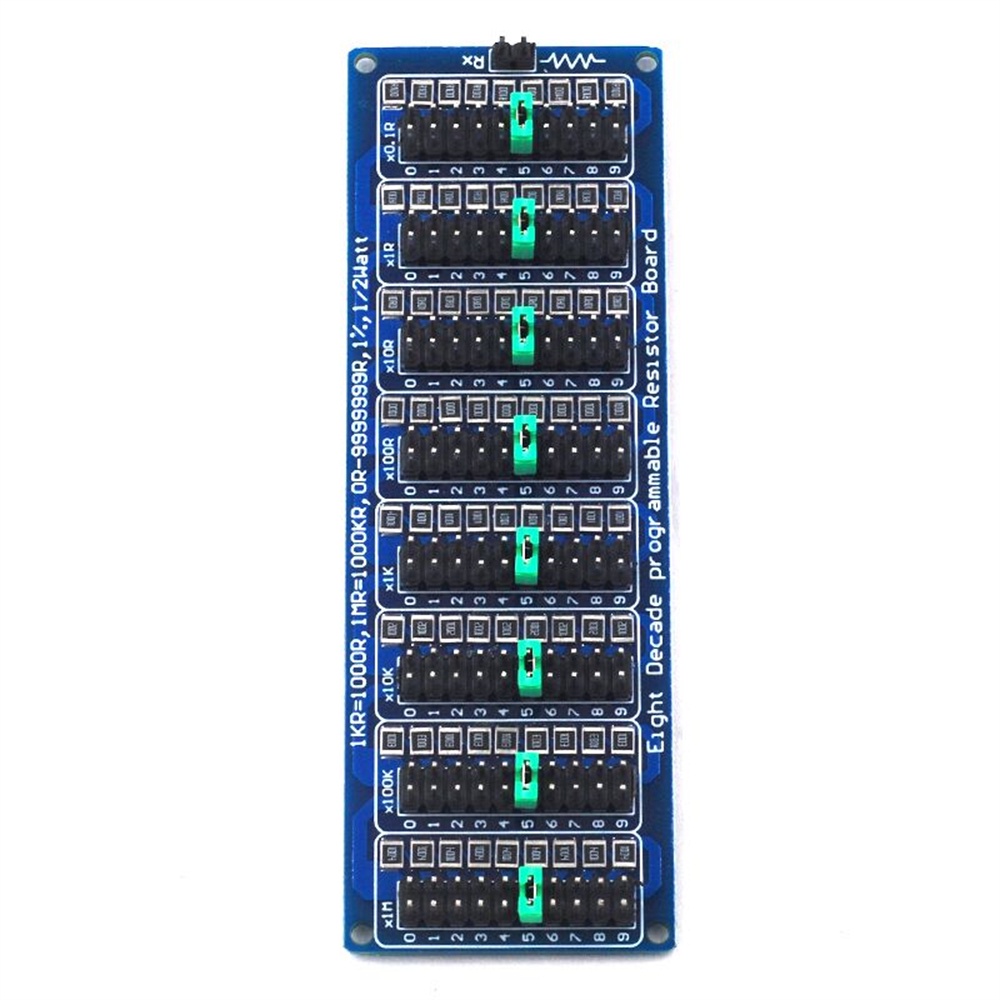 DIYMORE Bảng mạch điện trở 8 phần 0.1R / 1R - 9999999 tiện dụng