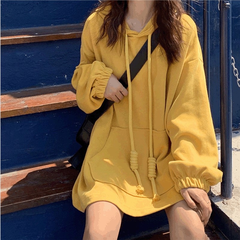 NRVP Áo Hoodie Dáng Rộng Thời Trang Hàn Quốc 2022 Dành Cho Nữ