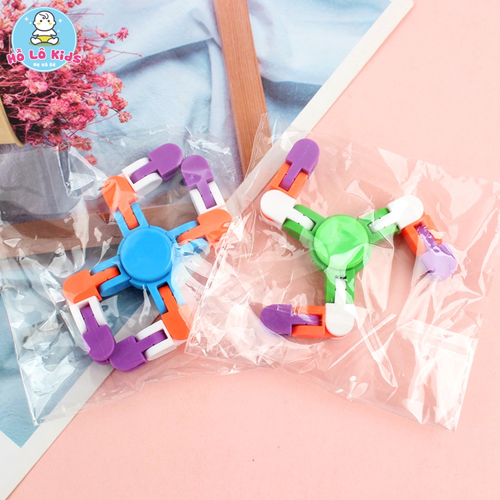 Con quay spinner hình mắt xích đồ chơi cho bé lắp ghép sáng tạo Hồ Lô Kids