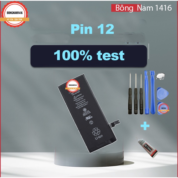 Pin thay thế cho ĐT 12 tặng kèm bộ sửa