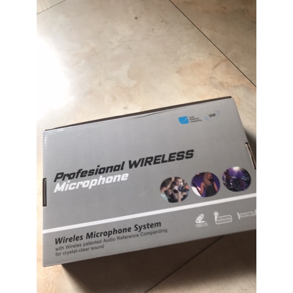 BỘ MICRO KHÔNG DÂY Shure M2 DÙNG CHO LOA KÉO HOẶC AMPLY - micro đa năng nhôm - Gia Khang Shop