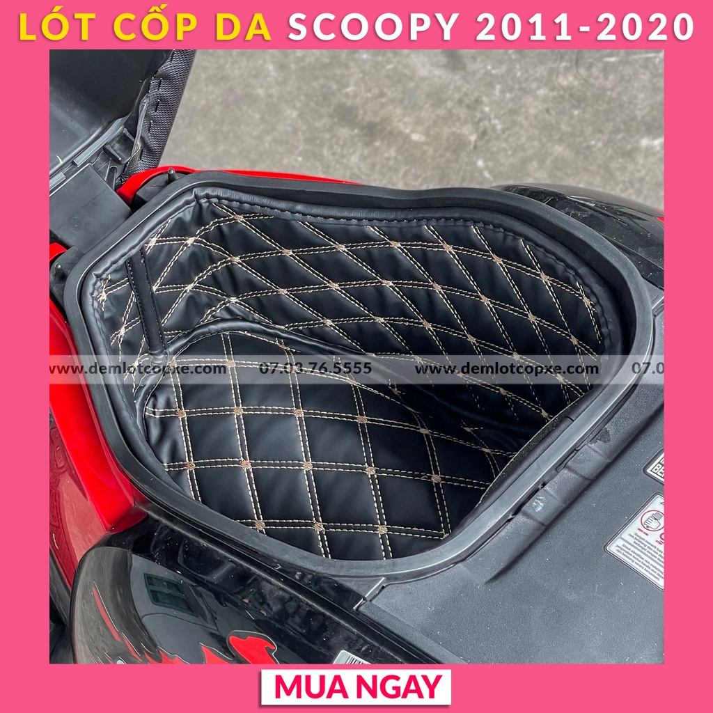 Lót Cốp Cách Nhiệt Xe SCOOPY 2011-2020 - Có Túi Giấy Tờ - Bảo Hành 1 Năm ( Đường May, Lỗi Do Sản Xuất)