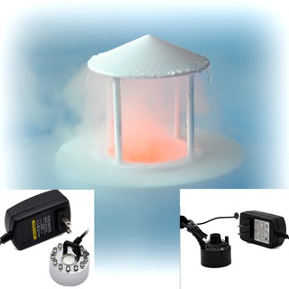 Máy phun sương tạo khói, giá đỡ nổi trên mặt nước và quả cầu thủy tinh, trung trang trí phong thủy, thác nước phong thủy