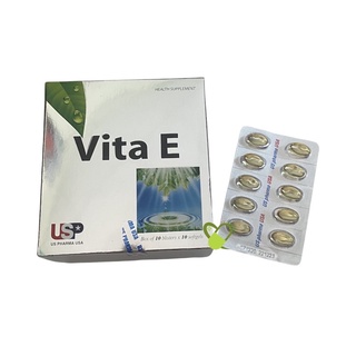 Vitamin E 400 - Vĩ 10 viên, Giữ ẩm, sáng da