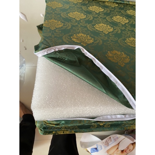 áo bọc nệm gấp 3 tấm ( chất liệu vải gấm valazer) đủ size nệm dày 10cm