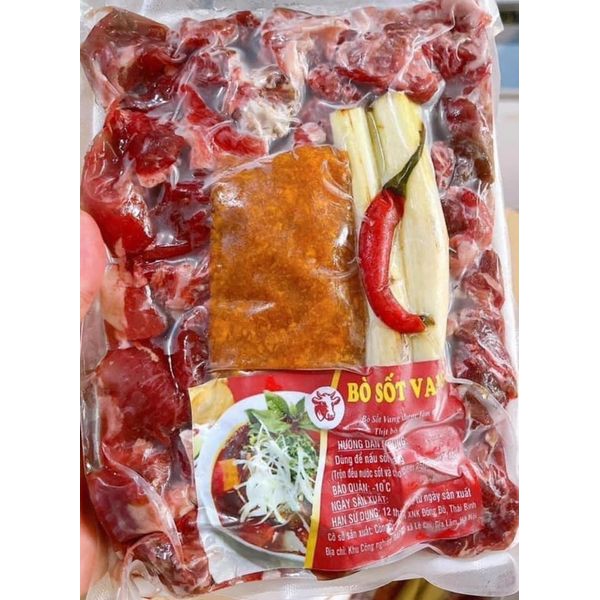 SET BÒ SỐT VANG KÈM SỐT CỰC NGON KHAY 1KG