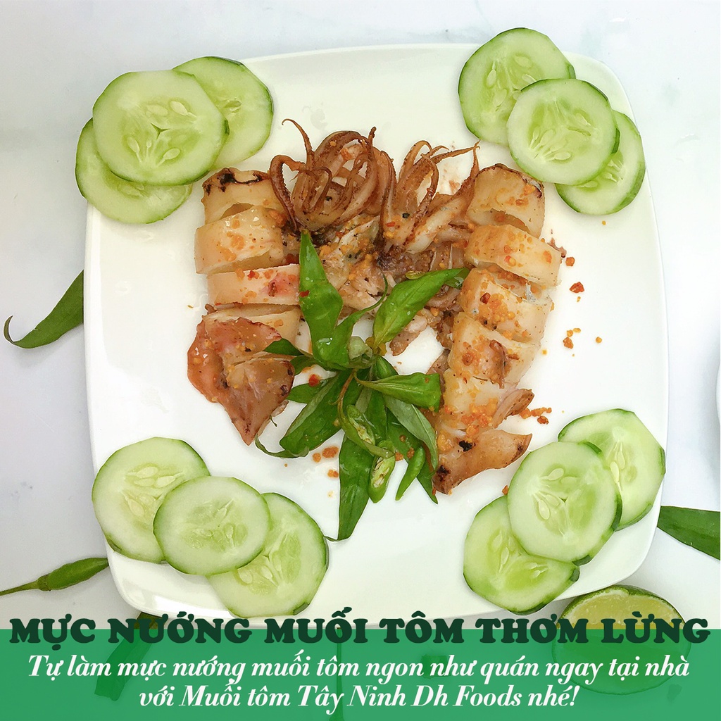 Muối tôm Tây Ninh Dh Foods đặc sản muối chấm hoa quả, rau củ luộc hấp 60g/ 80g/ 110g