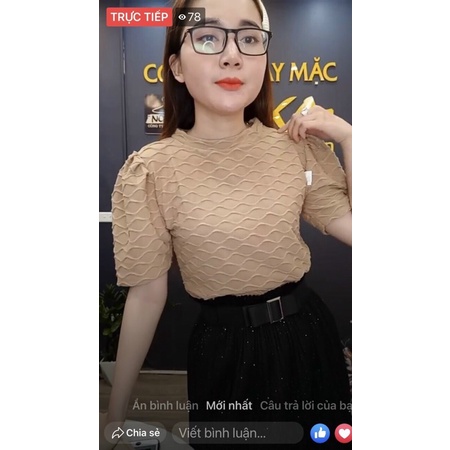 G15. 16122. ÁO THUN HÌNH SÓNG NƯỚC VAI KIỂU