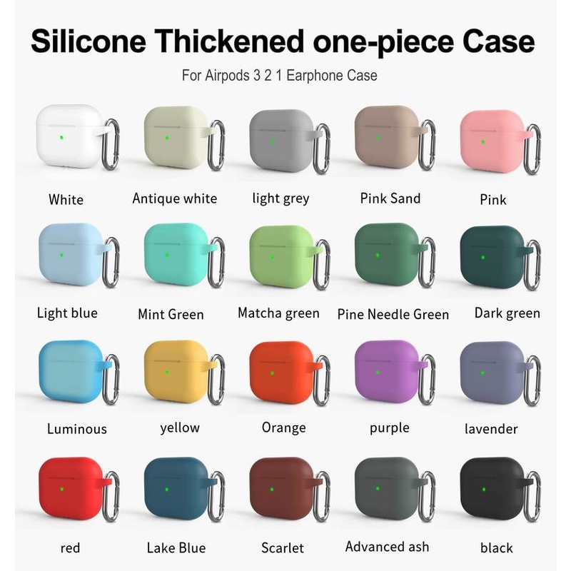Vỏ bọc Silicone mềm bảo vệ hộp đựng tai nghe Apple Airpods 1/2 Pro