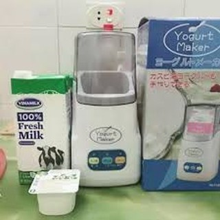 Sale OFF: MÁY LÀM SỮA CHUA( hũ đựng ) Yogurt Maker NHẬT BẢN ba nút  tiện lợi dễ sử dụng 4.6