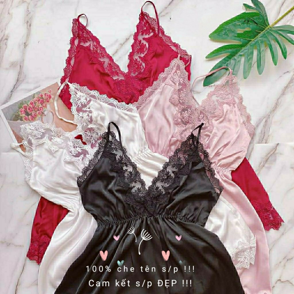 (M6) Váy ngủ sexy lụa cao cấp Đầm mặc nhà gợi cảm quyến rũ | BigBuy360 - bigbuy360.vn