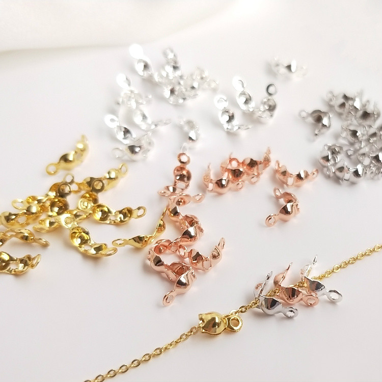 Bộ 10 khóa lỗ mạ vàng/bạc 18K hình vỏ sò