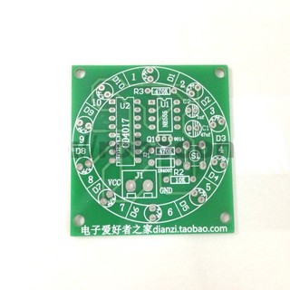 Module Led Nháy 555 Và 4017 PCB Tự Ráp