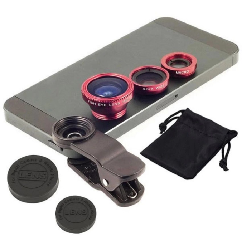 [PHUK101 Giảm 10K] Lens Chụp Hình Cho Điện Thoại 3 trong 1 Universal Clip Lens - Thiết Bị Len Chụp Hình Ở Khoảnh Cách Xa