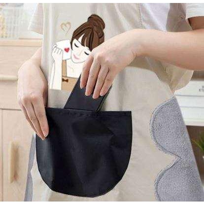 Tạp dề Nấu ăn có Lau tay tiện lợi in hình cô gái Dễ thương