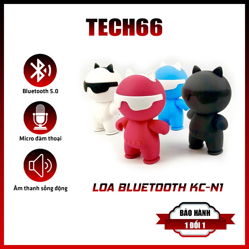 Loa bluetooth nghe nhạc hình robot KC-N1 cực ngầu hỗ trợ usb thẻ nhớ dùng được máy tính